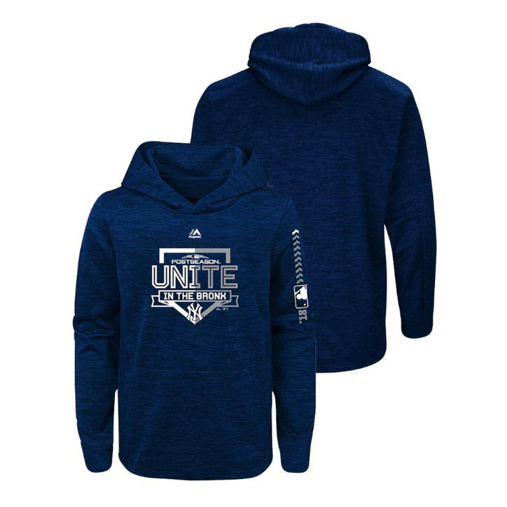 YOUTH New York Yankees Streak Fleece Navy Authentic Collection Hoodie YOUTH New York Yankees Streak Fleece Navy Authentic Collection Hoodie