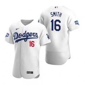 Los Angeles Dodgers #16 Will Smith White 2020 World Series Champions Jersey Los Angeles Dodgers #16 Will Smith White 2020 World Series Champions Jersey