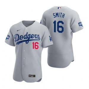 Los Angeles Dodgers #16 Will Smith Gray 2020 World Series Champions Jersey Los Angeles Dodgers #16 Will Smith Gray 2020 World Series Champions Jersey
