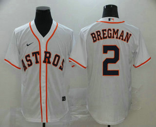 Houston Astros #2 Alex Bregman White Stitched Cool Base Jersey Houston Astros #2 Alex Bregman White Stitched Cool Base Jersey