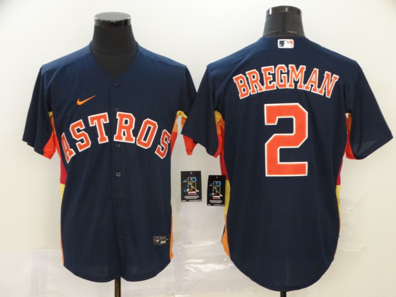 Houston Astros #2 Alex Bregman Navy Blue Stitched Cool Base Jersey Houston Astros #2 Alex Bregman Navy Blue Stitched Cool Base Jersey