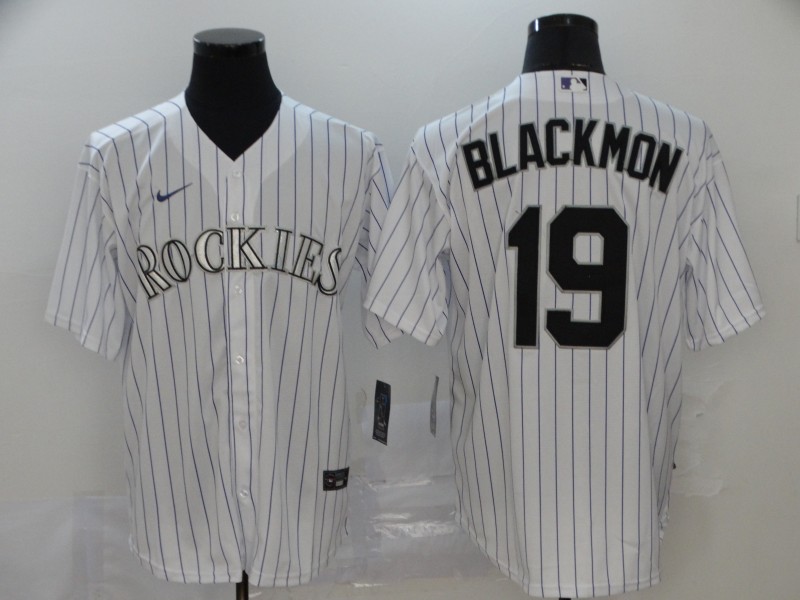 Colorado Rockies #19 Charlie Blackmon White Stitched Cool Base Jersey Colorado Rockies #19 Charlie Blackmon White Stitched Cool Base Jersey