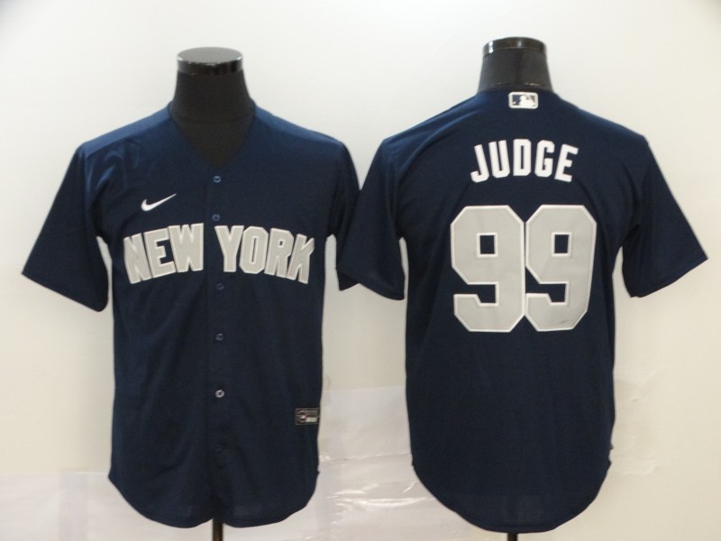 New York Yankees #99 Aaron Judge Navy Blue Stitched Cool Base Jersey New York Yankees #99 Aaron Judge Navy Blue Stitched Cool Base Jersey