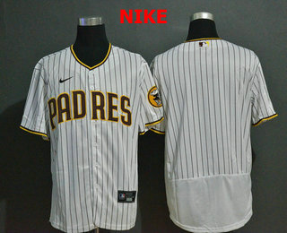 San Diego Padres Team White Pinstripe Stitched Flex Base Jersey San Diego Padres Team White Pinstripe Stitched Flex Base Jersey
