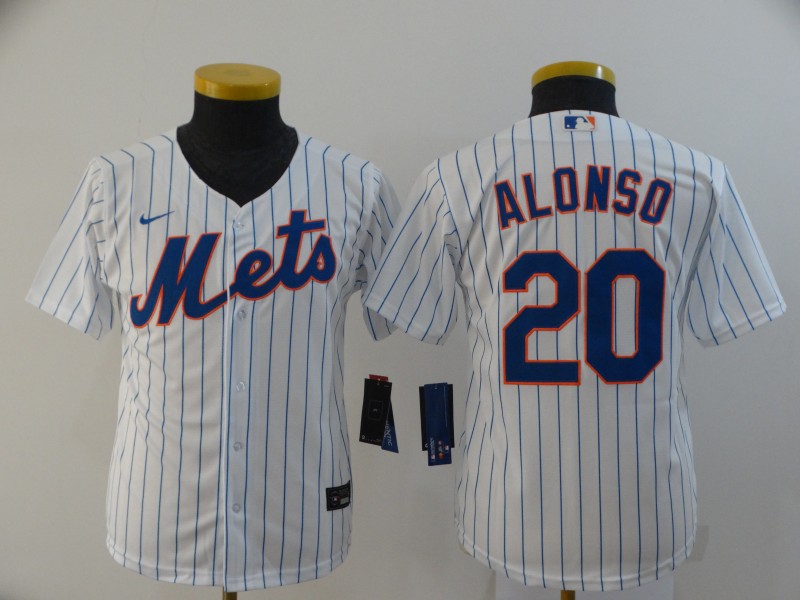 Women's New York Mets #20 Pete Alonso White Stitched Cool Base Jersey Women's New York Mets #20 Pete Alonso White Stitched Cool Base Jersey