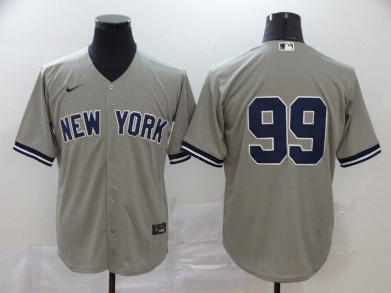 New York Yankees #99 Aaron Judge Gray No Name Stitched Cool Base Jersey New York Yankees #99 Aaron Judge Gray No Name Stitched Cool Base Jersey