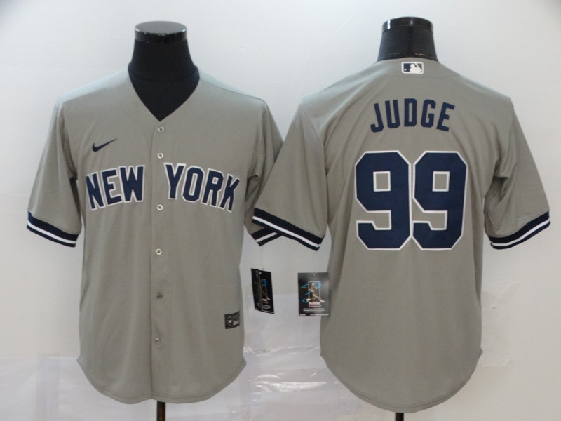 New York Yankees #99 Aaron Judge Gray Stitched Cool Base Jersey New York Yankees #99 Aaron Judge Gray Stitched Cool Base Jersey