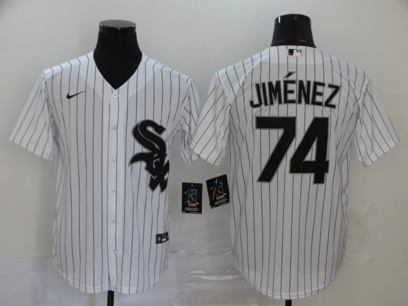 Chicago White Sox #74 Eloy Jiménez White Stitched Cool Base Jersey Chicago White Sox #74 Eloy Jiménez White Stitched Cool Base Jersey
