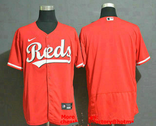 Cincinnati Reds Team Red Stitched Flex Base Jersey