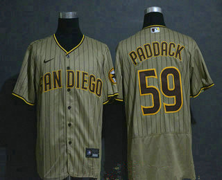 San Diego Padres #59 Chris Paddack Gray Pinstripe Stitched Flex Base Jersey