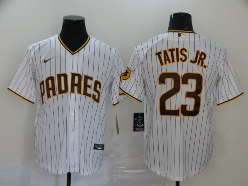 San Diego Padres #23 Fernando Tatis Jr. White Stitched Cool Base Jersey