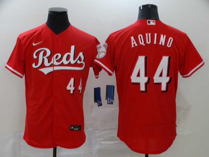 Cincinnati Reds #44 Aristides Aquino Red Stitched Flex Base Jersey Cincinnati Reds #44 Aristides Aquino Red Stitched Flex Base Jersey