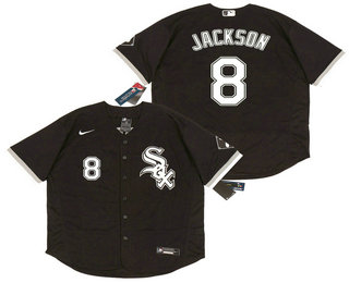 Chicago White Sox #8 Bo Jackson Black Stitched Flex Base Jersey Chicago White Sox #8 Bo Jackson Black Stitched Flex Base Jersey