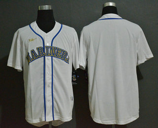 Seattle Mariners Team White Throwback Cooperstown Stitched Cool Base Jersey Seattle Mariners Team White Throwback Cooperstown Stitched Cool Base Jersey