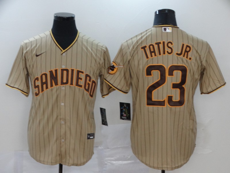 San Diego Padres #23 Fernando Tatis Jr. Gray Stitched Cool Base Jersey