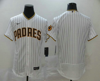 San Diego Padres Team White Pinstripe Stitched Flex Base Jersey San Diego Padres Team White Pinstripe Stitched Flex Base Jersey