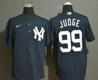 New York Yankees #99 Aaron Judge Navy Blue White Number Stitched Cool Base Jersey New York Yankees #99 Aaron Judge Navy Blue White Number Stitched Cool Base Jersey