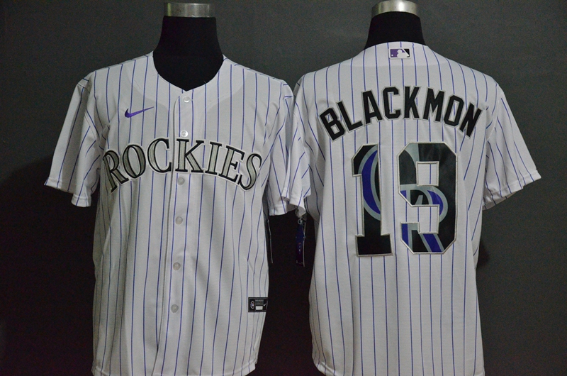 Colorado Rockies #19 Charlie Blackmon White Team Logo Stitched Cool Base Jersey Colorado Rockies #19 Charlie Blackmon White Team Logo Stitched Cool Base Jersey