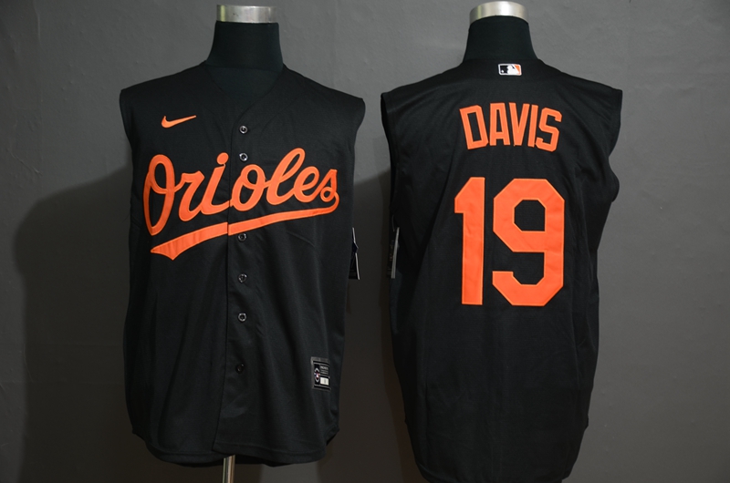 Baltimore Orioles #19 Chris Davis Black 2020 Cool and Refreshing Sleeveless Fan Stitched Jersey Baltimore Orioles #19 Chris Davis Black 2020 Cool and Refreshing Sleeveless Fan Stitched Jersey