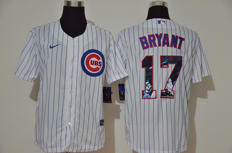 Chicago Cubs #17 Kris Bryant White Unforgettable Moment Stitched Fashion Cool Base Jersey