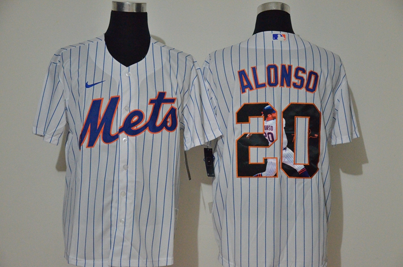 New York Mets #20 Pete Alonso White Unforgettable Moment Stitched Fashion Cool Base Jersey New York Mets #20 Pete Alonso White Unforgettable Moment Stitched Fashion Cool Base Jersey
