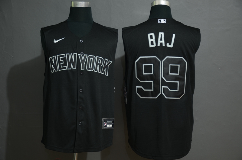 New York Yankees #99 Aaron Judge Black 2020 Cool and Refreshing Sleeveless Fan Stitched Jersey New York Yankees #99 Aaron Judge Black 2020 Cool and Refreshing Sleeveless Fan Stitched Jersey