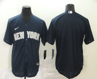 New York Yankees Team Navy Blue Stitched Cool Base Jersey