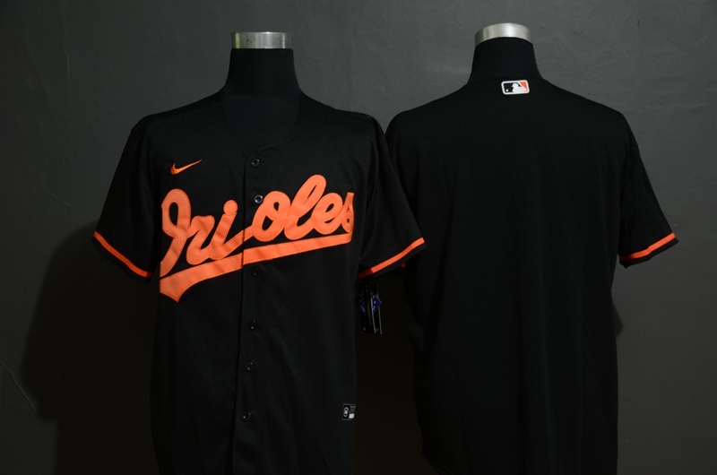 Baltimore Orioles Team Black Stitched Cool Base Jersey