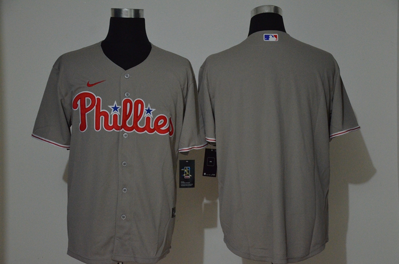 Philadelphia Phillies Team Gray Stitched Cool Base Jersey