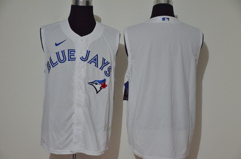 Toronto Blue Jays Team White 2020 Cool and Refreshing Sleeveless Stitched Jersey Toronto Blue Jays Team White 2020 Cool and Refreshing Sleeveless Stitched Jersey