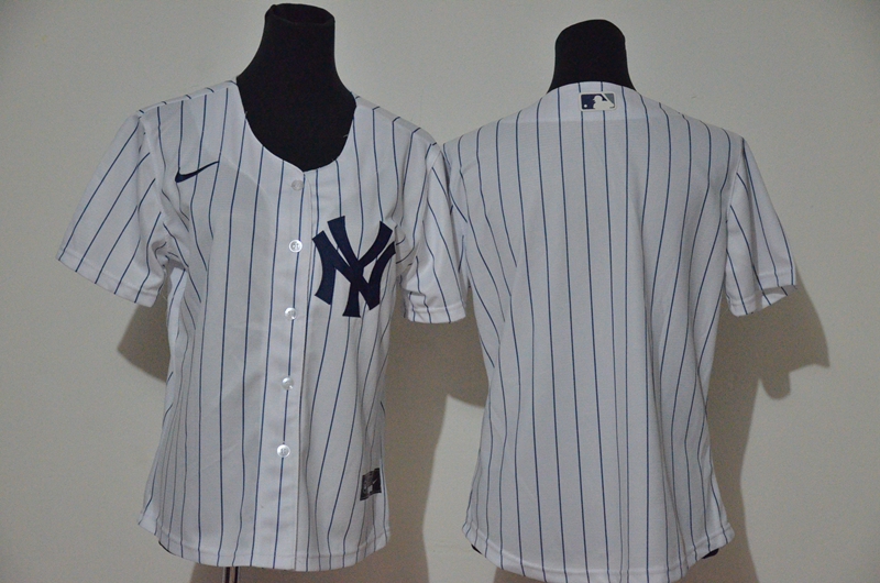 Women's New York Yankees Team White Home Stitched Cool Base Jersey Women's New York Yankees Team White Home Stitched Cool Base Jersey