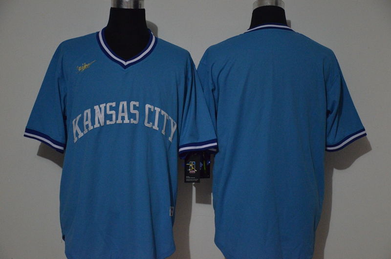 Kansas City Royals Team Light Blue Pullover Cool Base Cooperstown Collection Stitched Jersey Kansas City Royals Team Light Blue Pullover Cool Base Cooperstown Collection Stitched Jersey