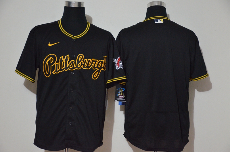 Pittsburgh Pirates Team Black Pullover Throwback Stitched Flex Base Jersey Pittsburgh Pirates Team Black Pullover Throwback Stitched Flex Base Jersey