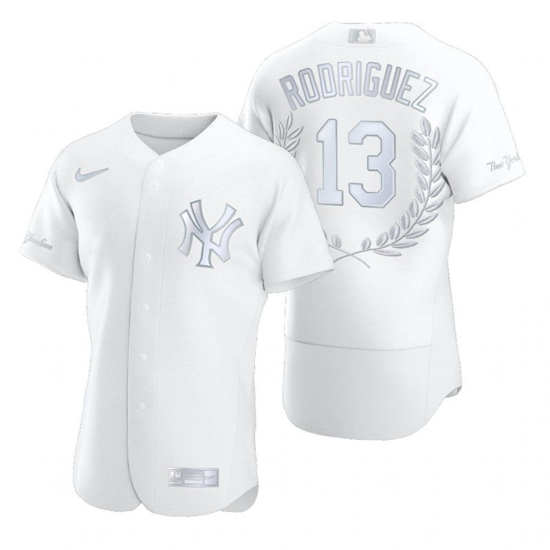 New York Yankees #13 Alex Rodriguez White Flexbase Fashion Jersey New York Yankees #13 Alex Rodriguez White Flexbase Fashion Jersey