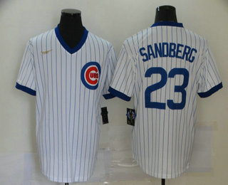 Chicago Cubs #23 Ryne Sandberg White Pullover Cooperstown Collection Stitched Jersey Chicago Cubs #23 Ryne Sandberg White Pullover Cooperstown Collection Stitched Jersey