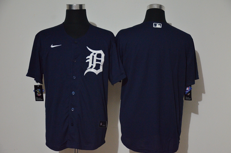 Detroit Tigers Team Navy Blue Stitched Cool Base Jersey