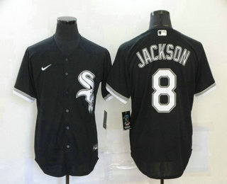 Chicago White Sox #8 Bo Jackson Black Stitched Cool Base Jersey Chicago White Sox #8 Bo Jackson Black Stitched Cool Base Jersey