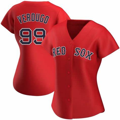 Women's Red Sox #99 Alex Verdugo Red Alternate Stitched Baseball Jersey