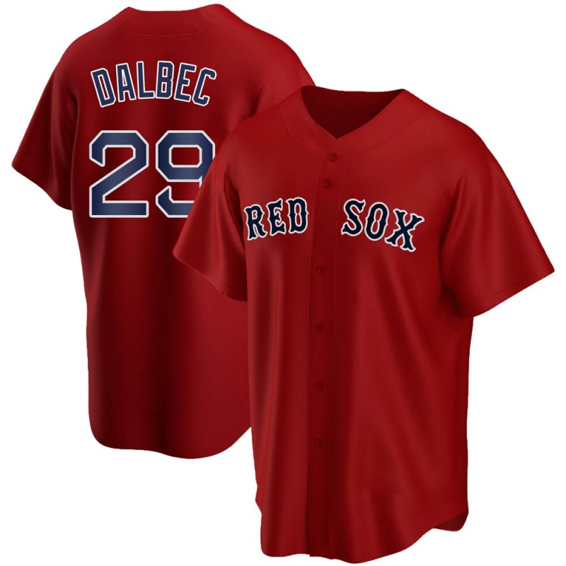 Boston Red Sox #29  Bobby  Dalbec Red Stitched Cool Base Jersey