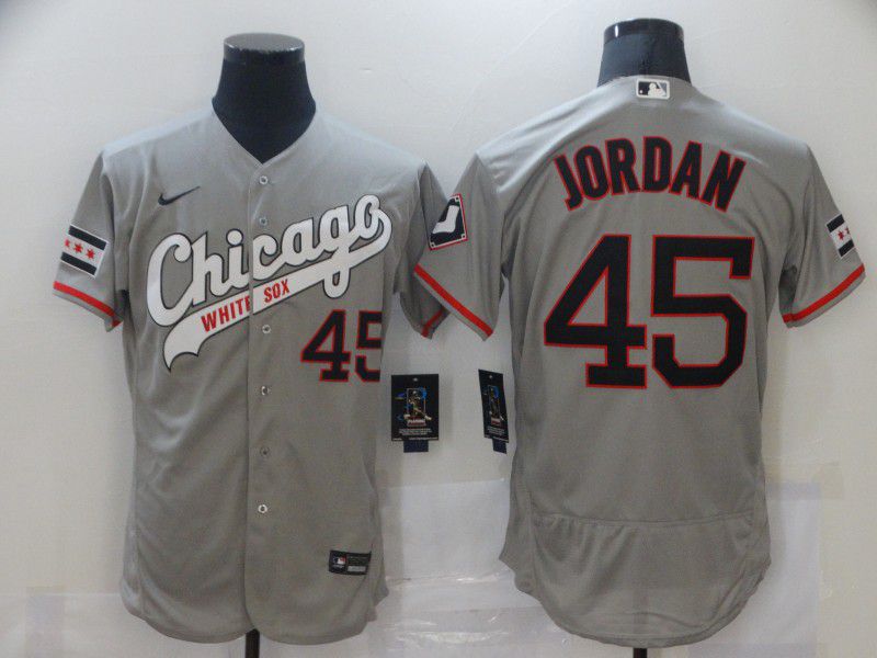 Chicago White Sox 45 Jordan Gray Elite Jerseys Chicago White Sox 45 Jordan Gray Elite Jerseys