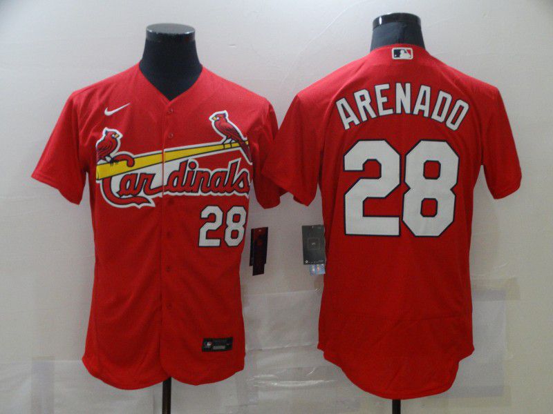 St.Louis Cardinals 28 Arenado Red Elite Jerseys