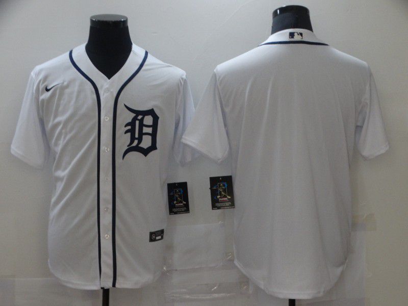 Detroit Tigers Team White Stitched Cool Base Jersey
