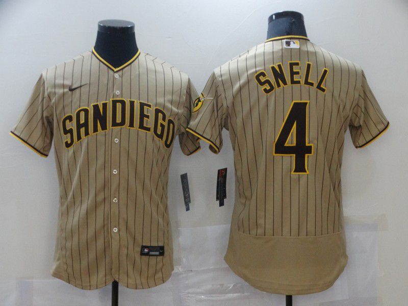 San Diego Padres 4 Snell brown stripe Elite 2021 Jersey