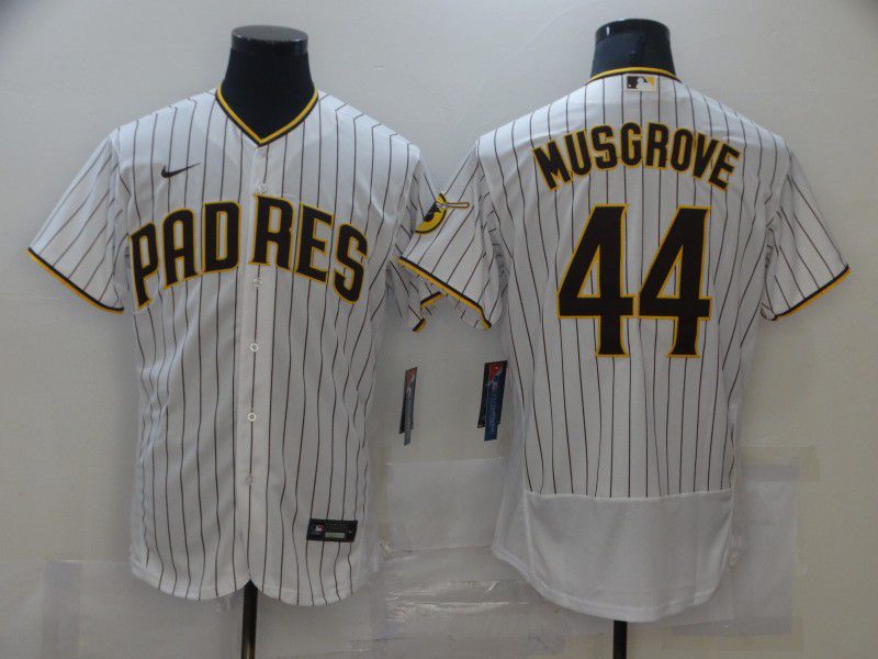 San Diego Padres 44 Musgrove White stripe Elite 2021 Jersey