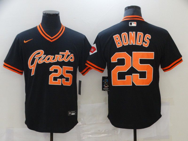 San Francisco Giants 25 Bonds Black Game 2021 Jersey San Francisco Giants 25 Bonds Black Game 2021 Jersey
