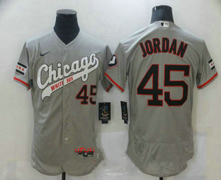 Chicago White Sox #45 Michael Jordan Retired Gray Retro 2016 Flexbase Jersey Chicago White Sox #45 Michael Jordan Retired Gray Retro 2016 Flexbase Jersey