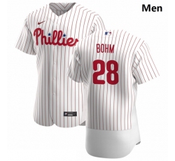 Philadelphia Phillies 28 Alec Bohm White Home 2020 Authentic Player Jersey Philadelphia Phillies 28 Alec Bohm White Home 2020 Authentic Player Jersey