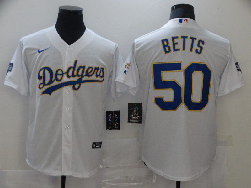 Los Angeles Dodgers 50 Betts White Game 2021 Jerseys Los Angeles Dodgers 50 Betts White Game 2021 Jerseys