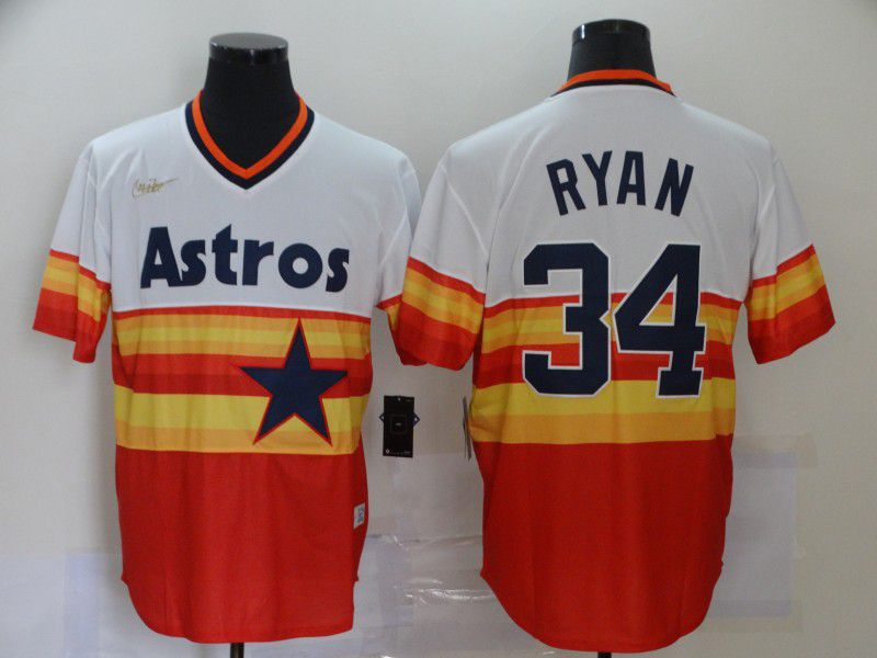 Houston Astros 34 Ryan Orange Game 2021 Jersey Houston Astros 34 Ryan Orange Game 2021 Jersey