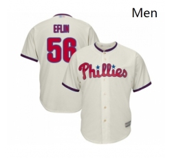 Philadelphia Phillies 56 Zach Eflin Replica Cream Alternate Cool Base Baseball Jersey Philadelphia Phillies 56 Zach Eflin Replica Cream Alternate Cool Base Baseball Jersey